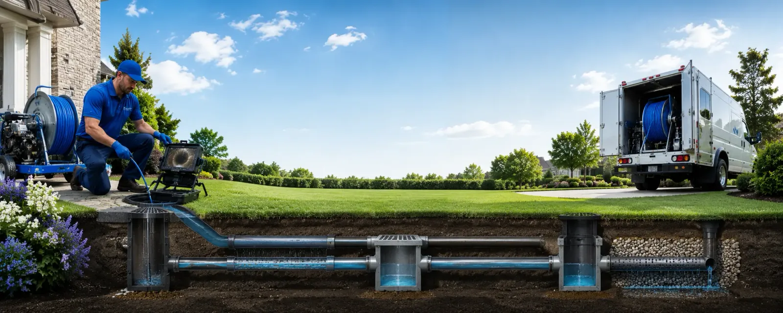 Outdoor drain cleaning information for Gobler, MO